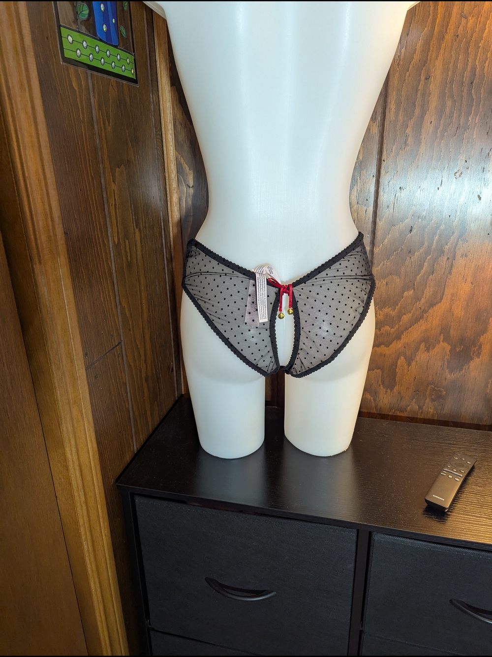 🖤 Victoria’s Secret Black Polka Dot Cheeky Panty – Large – NWT - Picture 4 of 13